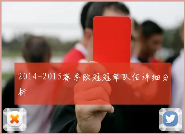 2014-2015赛季欧冠冠军队伍详细分析